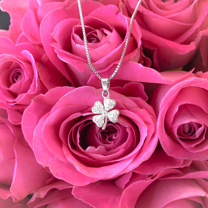 Sweethearts Silverhalsband FYRKLÖVER 2-pack