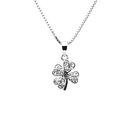 Sweethearts Silverhalsband FYRKLÖVER 2-pack