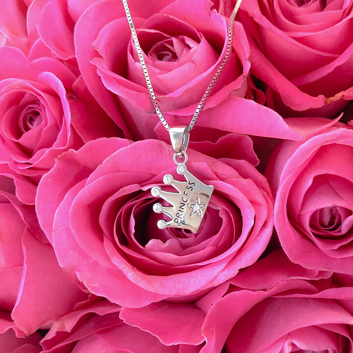 Sweethearts Silverhalsband PRINSESSKRONA 2-pack