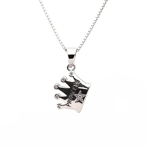 Sweethearts Silverhalsband PRINSESSKRONA 2-pack