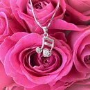 Sweethearts Silverhalsband DUBBELNOT 2-pack
