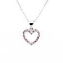 Sweethearts Silverhalsband HJÄRTA 2-pack