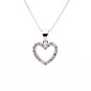 Sweethearts Silverhalsband HJÄRTA 2-pack