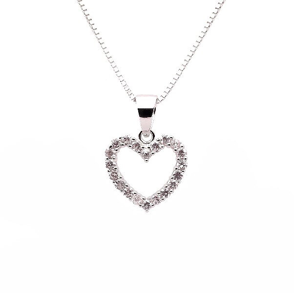 Sweethearts Silverhalsband HJÄRTA 2-pack