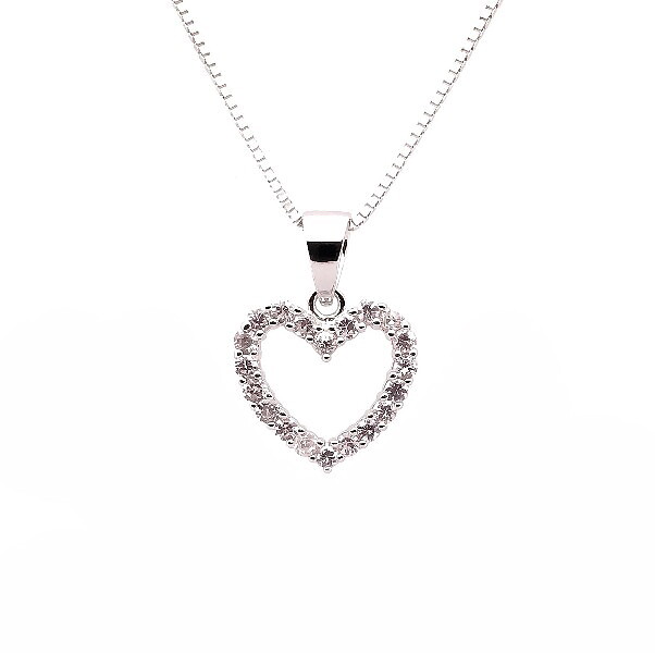 Sweethearts Silverhalsband HJÄRTA 2-pack