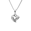 Sweethearts Silverhalsband HJÄRTA 2-pack