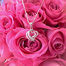 Sweethearts Silverhalsband HJÄRTA 2-pack