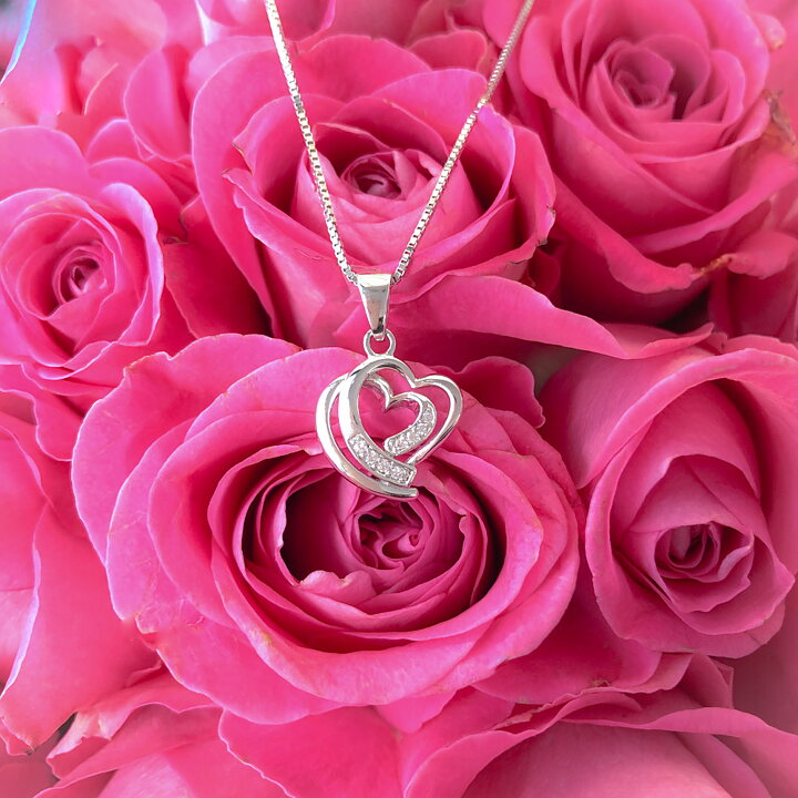 Sweethearts Silverhalsband HJÄRTA 2-pack