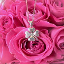 Sweethearts Silverhalsband FYRKLÖVER 2-pack