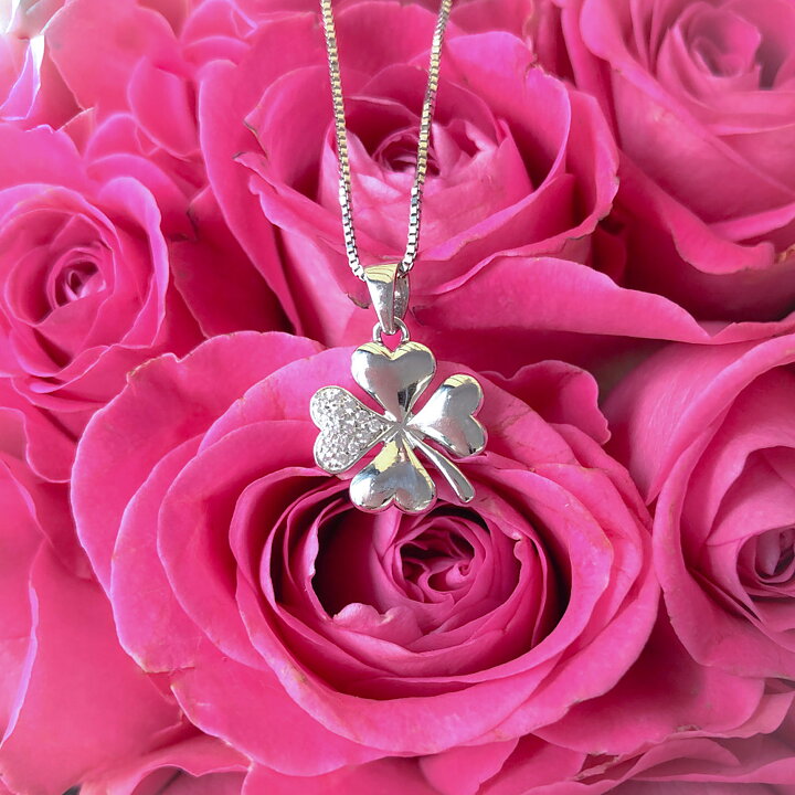 Sweethearts Silverhalsband FYRKLÖVER 2-pack