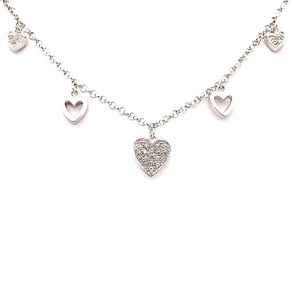 Sweethearts Silverarmband HJÄRTAN 2-pack