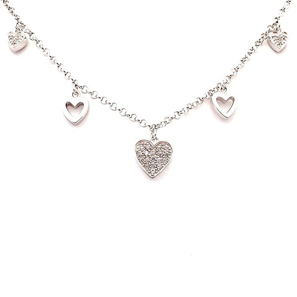Sweethearts Silverarmband HJÄRTAN 2-pack