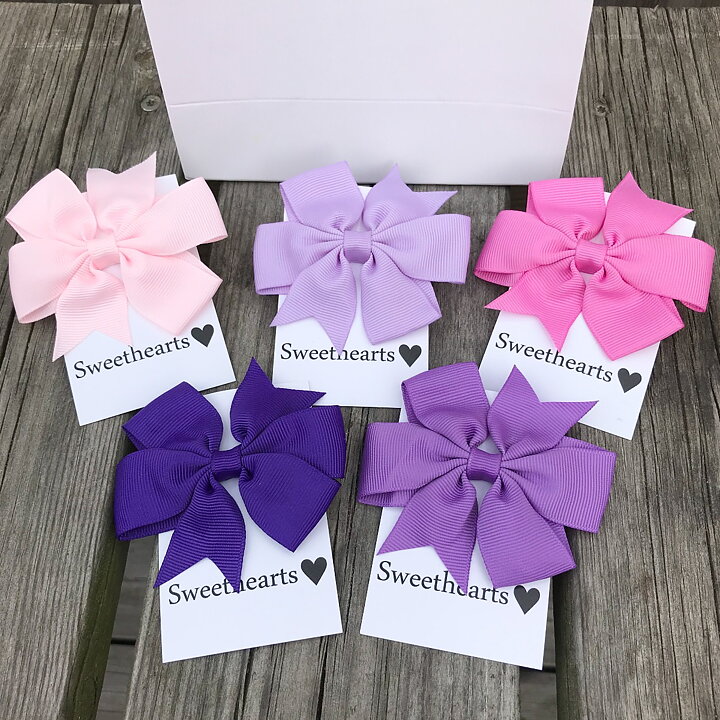 Sweethearts Hårrosetter - Presentkit Lila