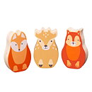 Rosa & Bo Träleksak Djurfigurer Räv 6-pack