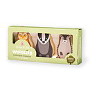Rosa & Bo Träleksak Djurfigurer Uggla 6-pack