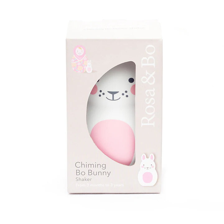 Rosa & Bo Babyleksak Skallra Kanin - Rosa 10-pack