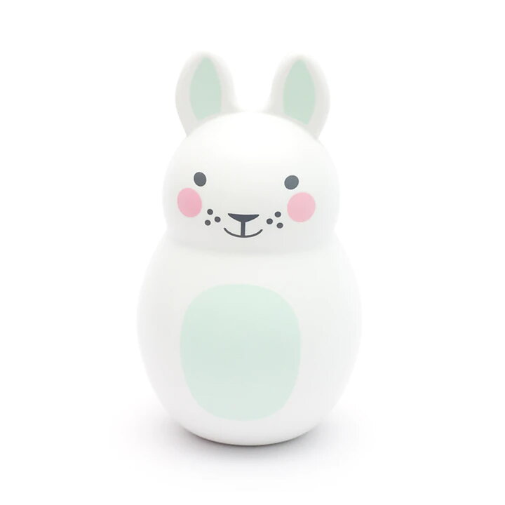 Rosa & Bo Babyleksak Skallra Kanin - Mint 10-pack
