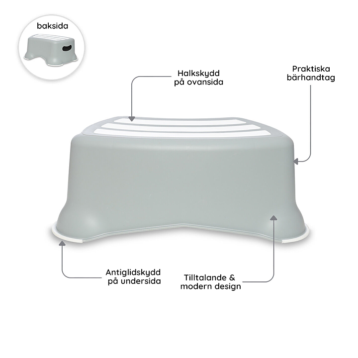 My Carry Potty Badrumspall Pastellgrå 6-pack