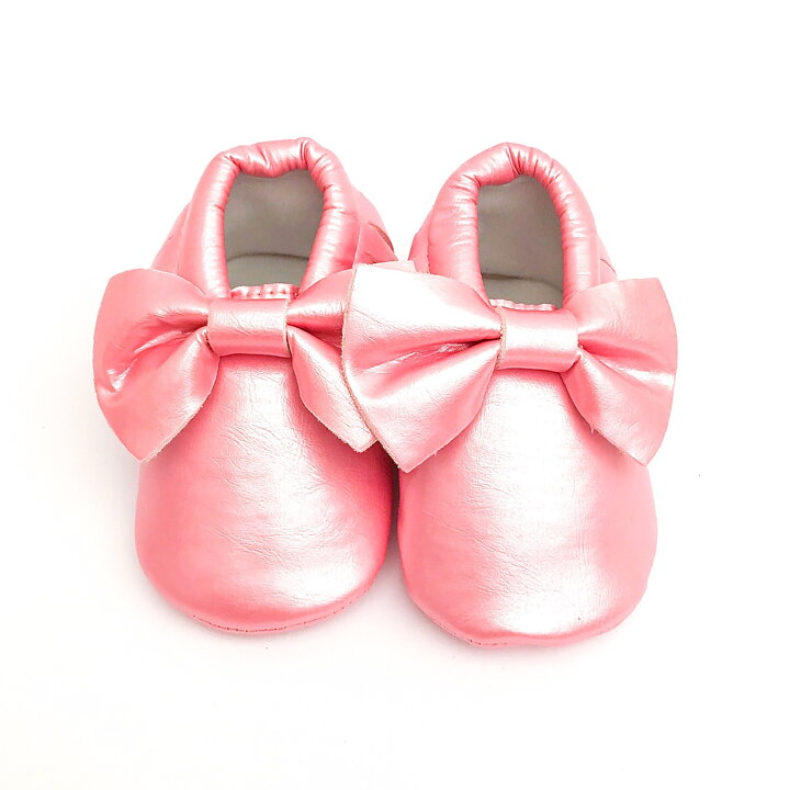 Sweethearts Baby Moccasin - Bow METALLIC ROSA