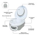 My Carry Potty Potta Pastellgrå 6-pack