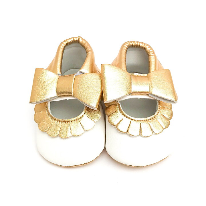 Sweethearts Baby Moccasin - Ballerina VIT & GULD