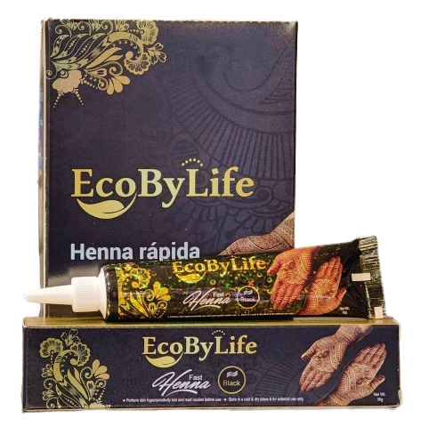 Svart Henna i 30g Tub - EcoByLife