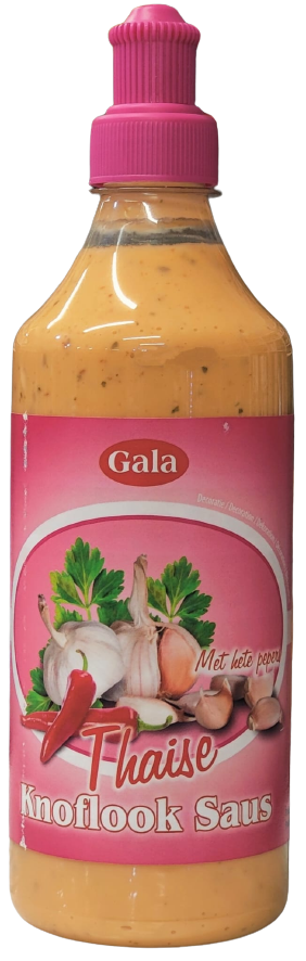 Thailändisk Het Vitlöksås 520g - Gala