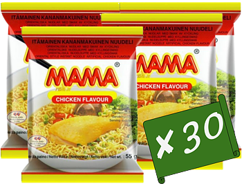 Snabbanudlar med Kycklingsmak