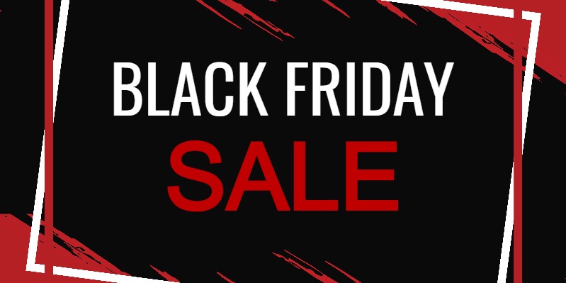 Black friday skylt