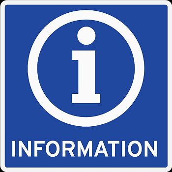 Information skylt