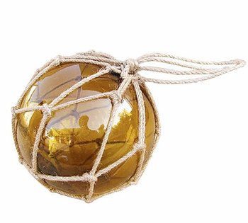 Glasflöte med nät gul välj storlek