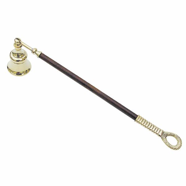 Ljussläckare trä/mässing 26cm