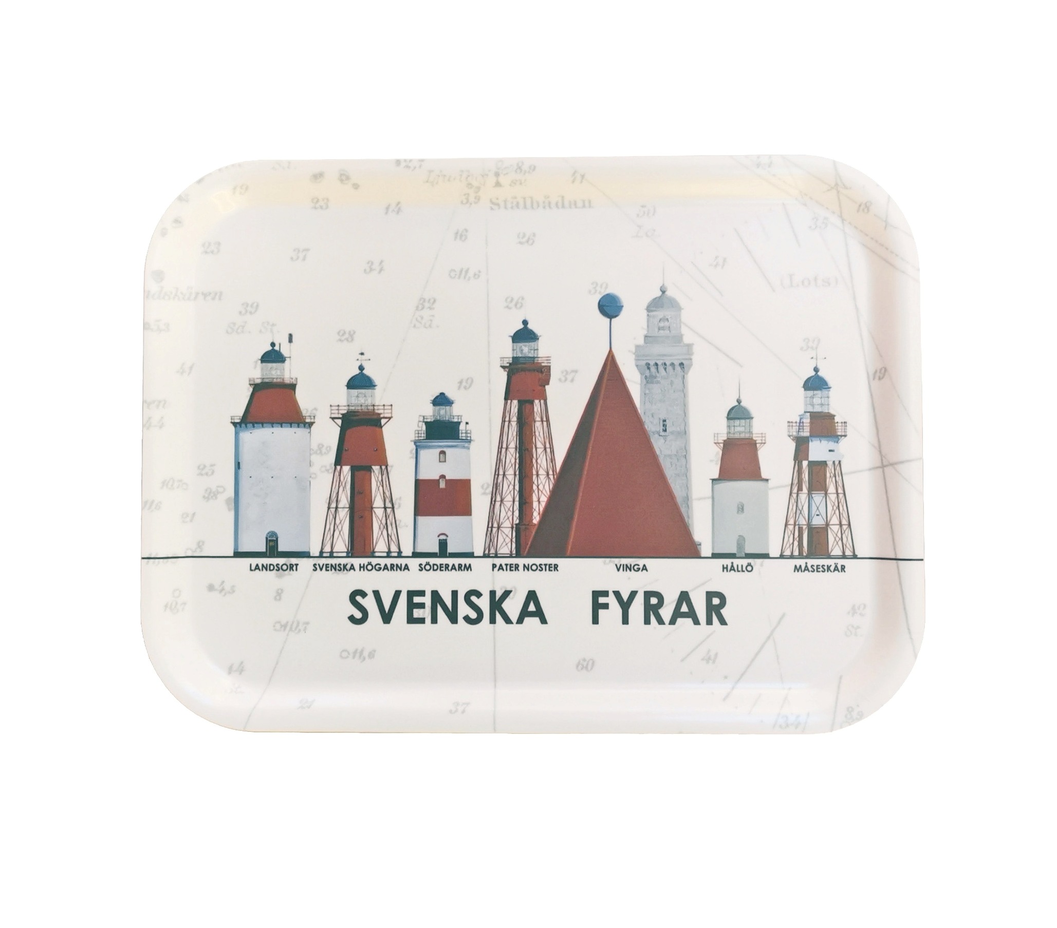Svenska Fyrar Liten Bricka 
