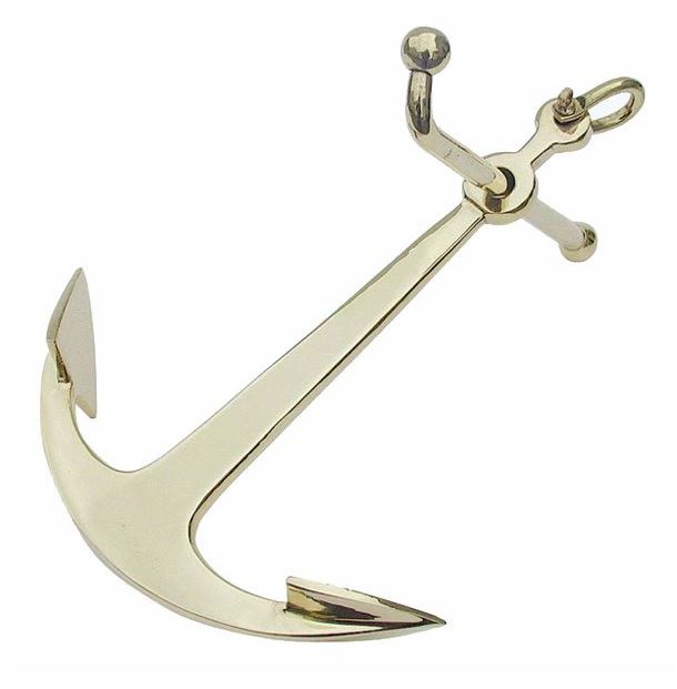Ankare i mässing 24cm