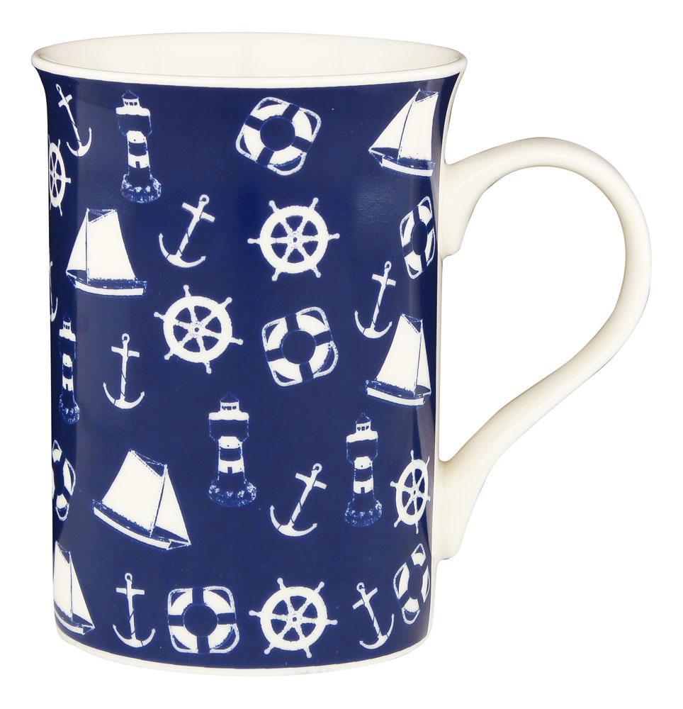 Mugg - Nautical blå