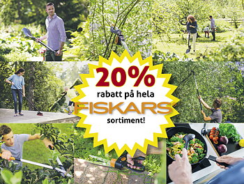 20% rabatt på hela Fiskarssortimentet!