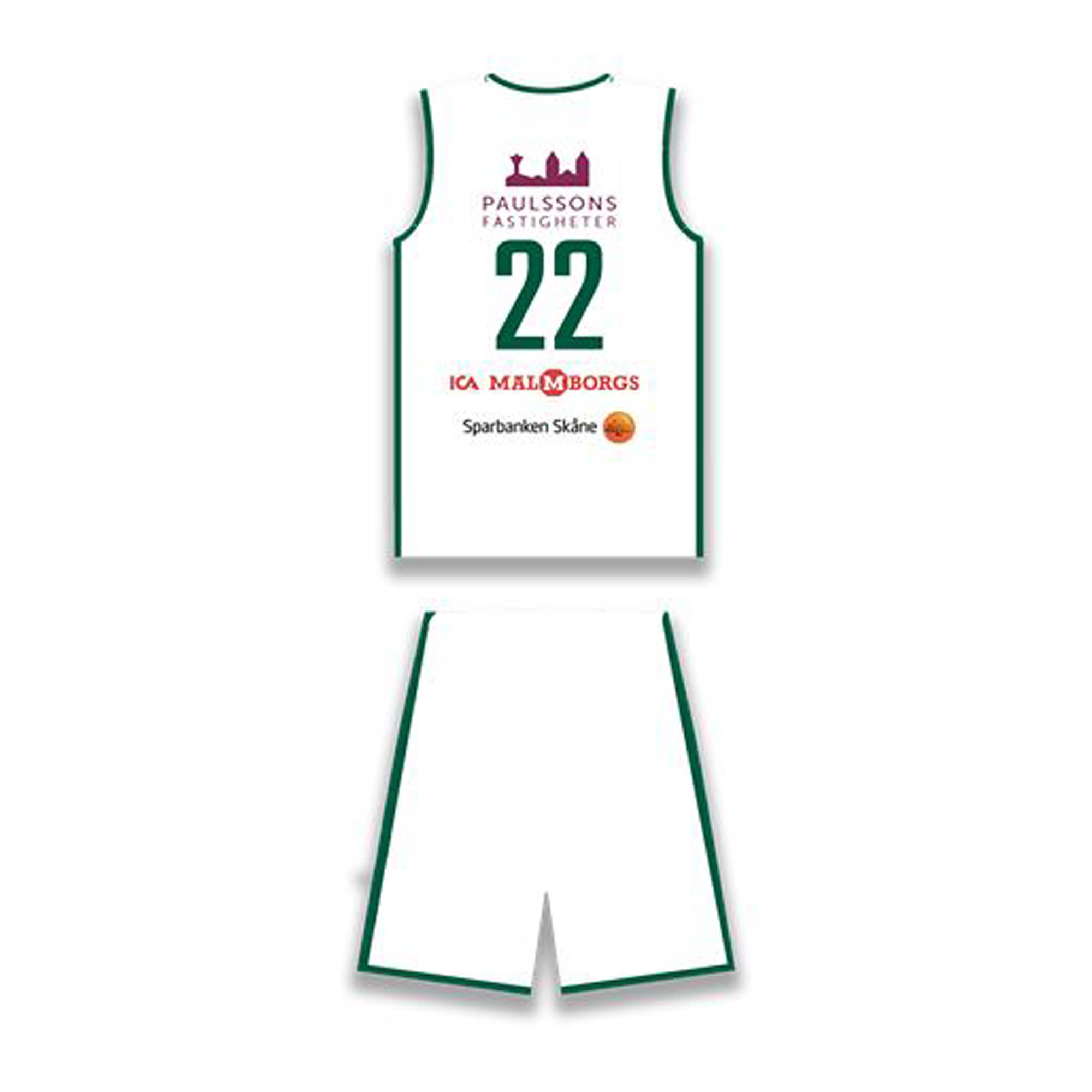 Match set Eos vändbart Green/White Jr (Eos Lund) - 4