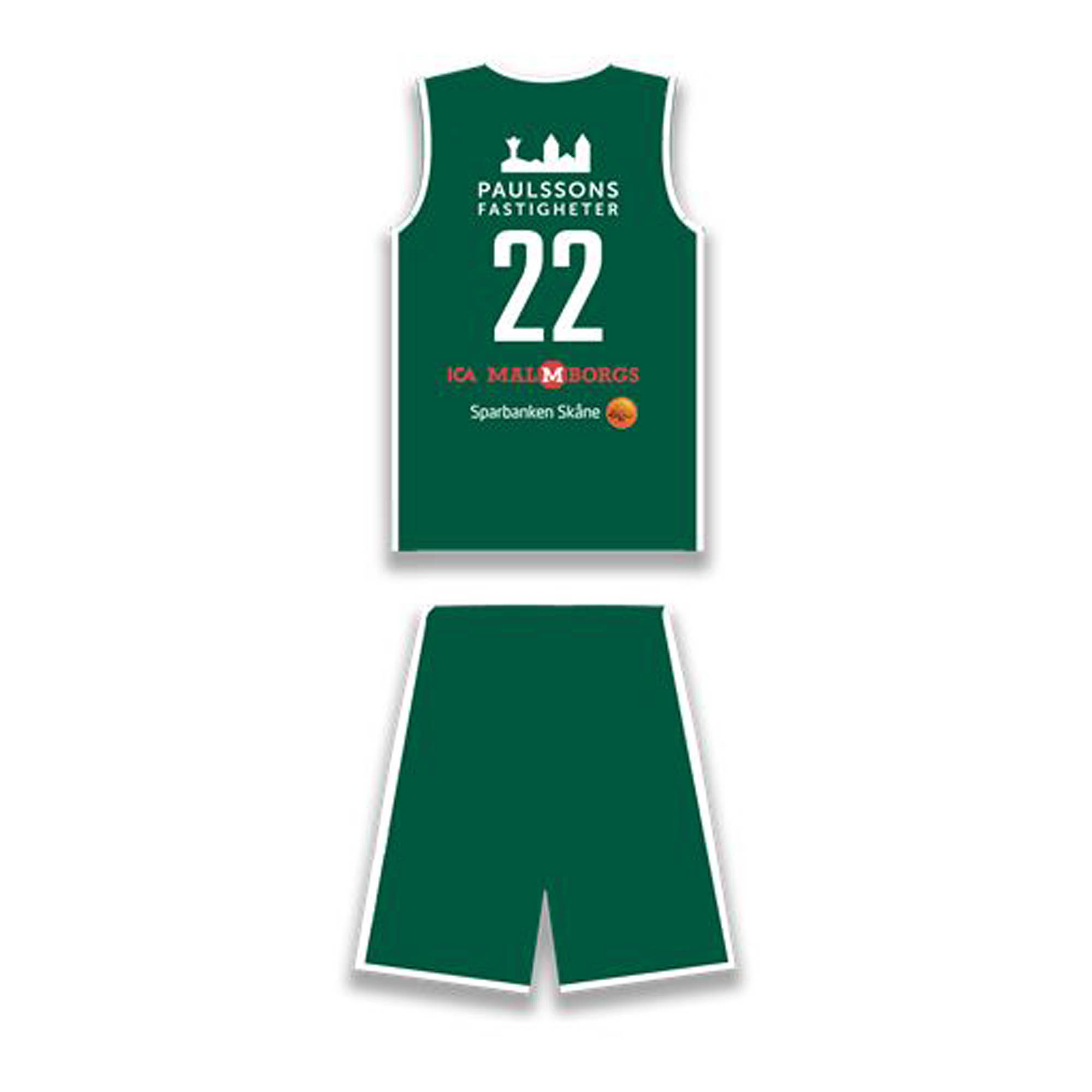 Match set Eos vändbart Green/White Jr (Eos Lund) - 2