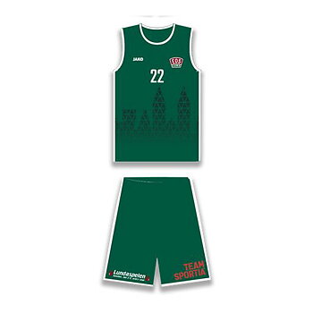 Match set Eos vändbart Green/White Jr (Eos Lund)