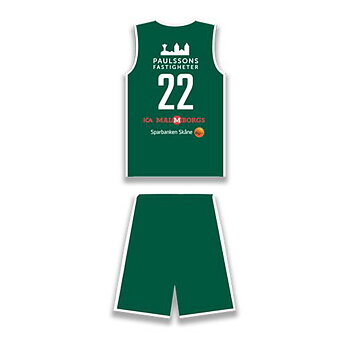 Match set Eos vändbart Green/White Sr (Eos Lund)