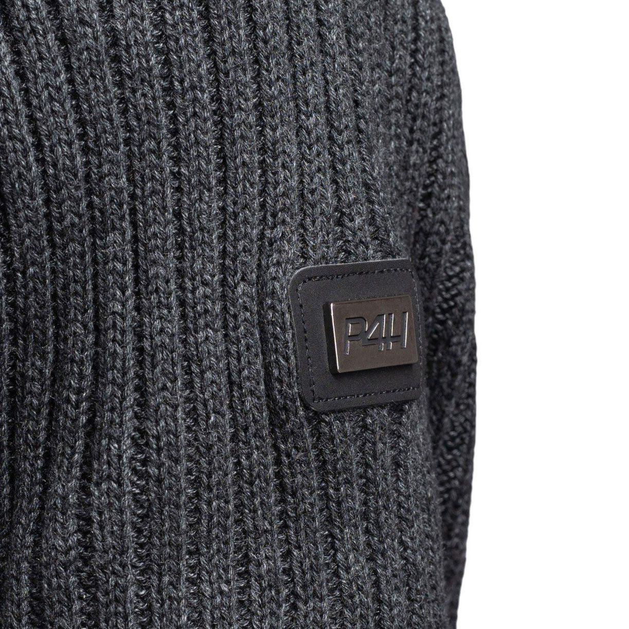 P4H Stickad Tröja Windstopper Herr Grå - 5