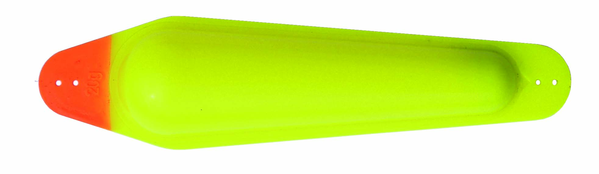 Stoxdal oval plastkula med vikt gul/orange