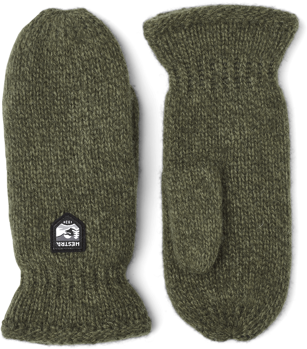 Hestra Basic Wool Tumvantar Olivgröna