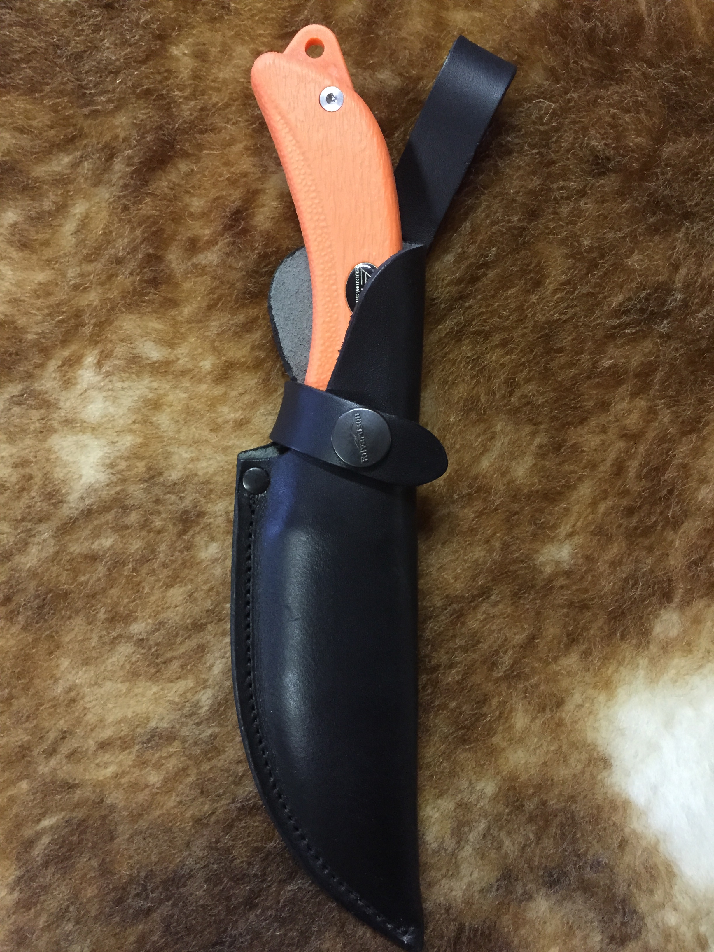 Edvardson Knivslida i läder för EKA SwingBlade