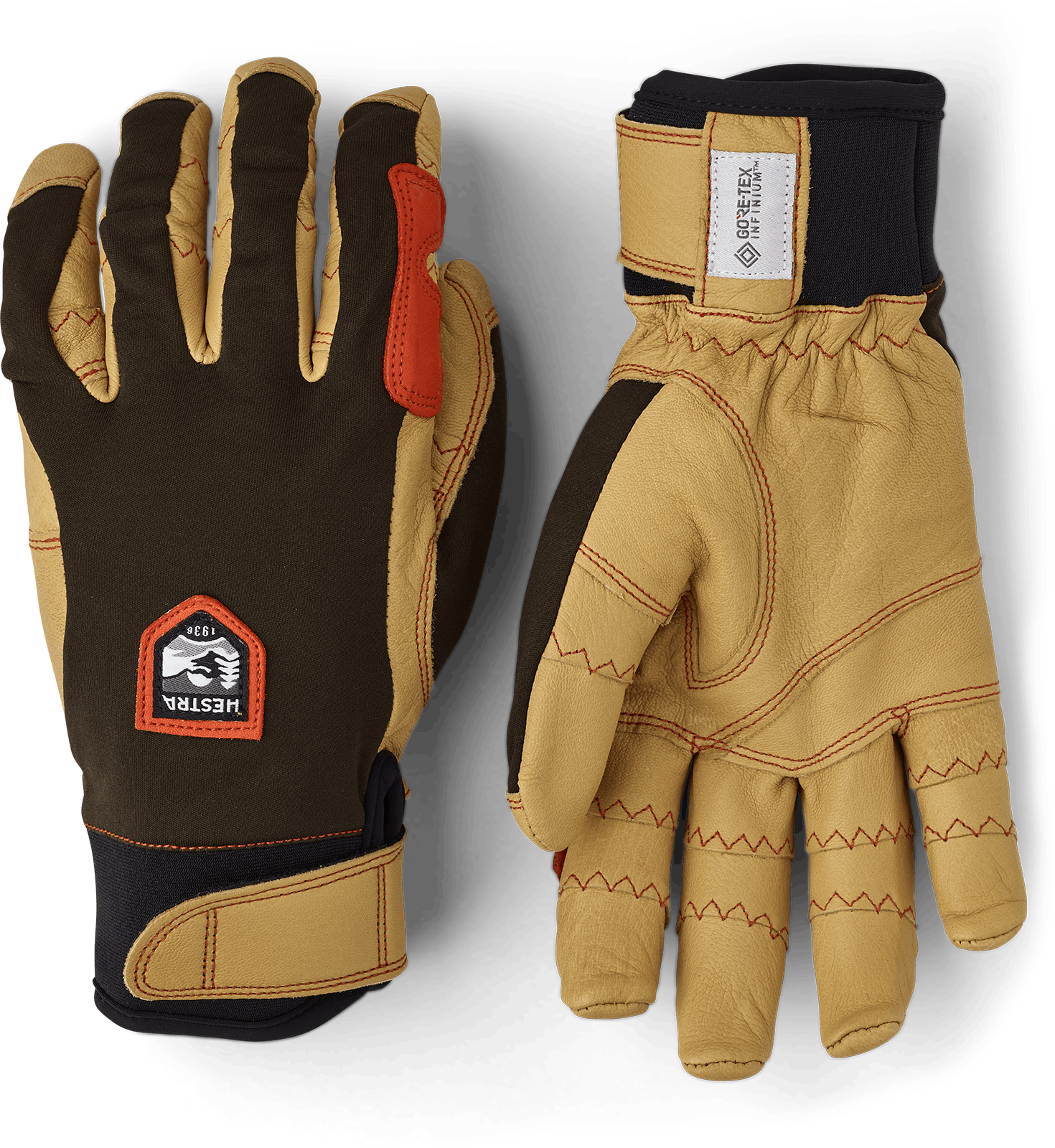 Hestra Ergo Grip Active Handskar Dark forest/Naturbrun