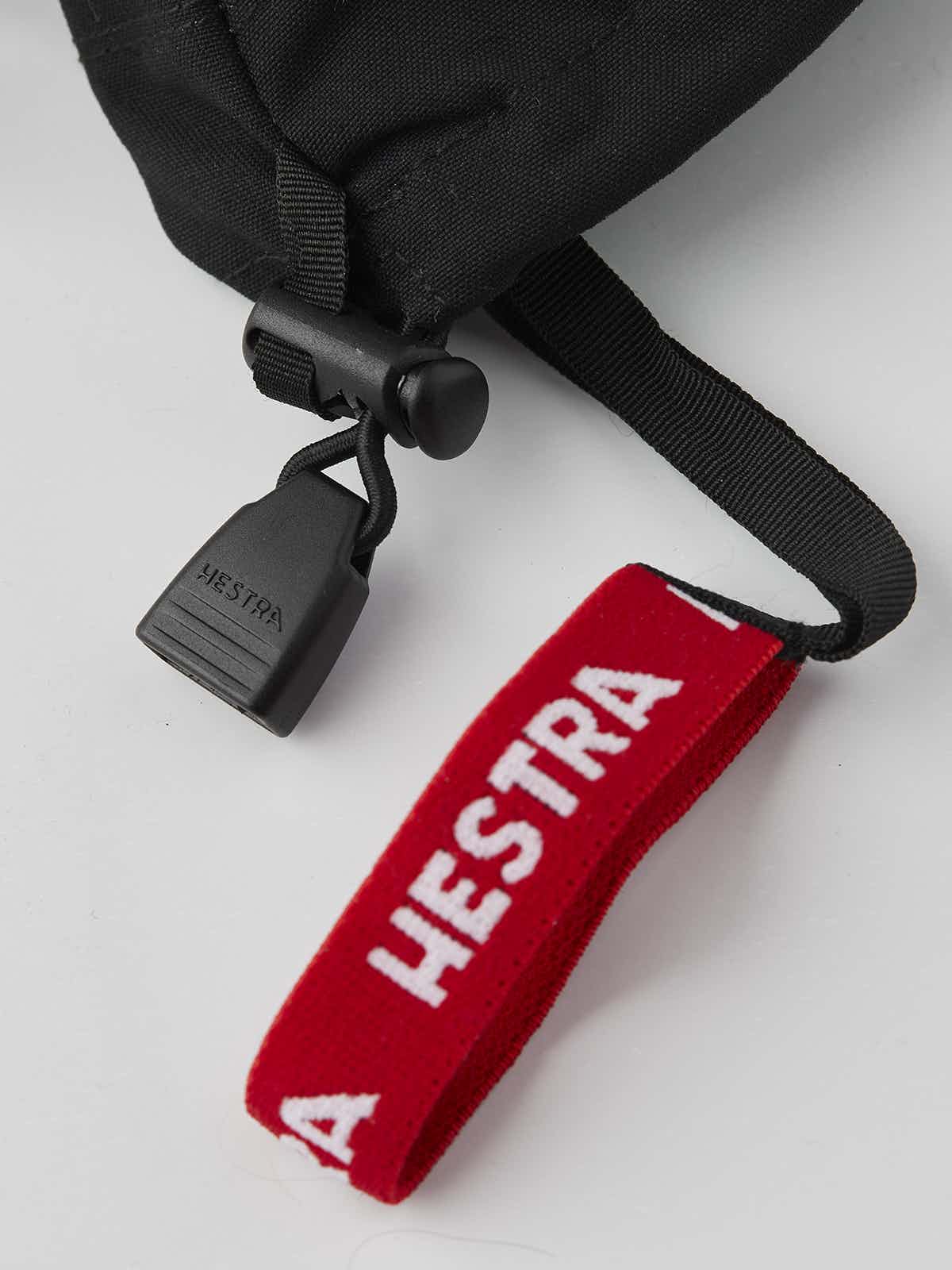 Hestra Army Leather Heli Ski Jr Svart 5-finger Handskar - 6