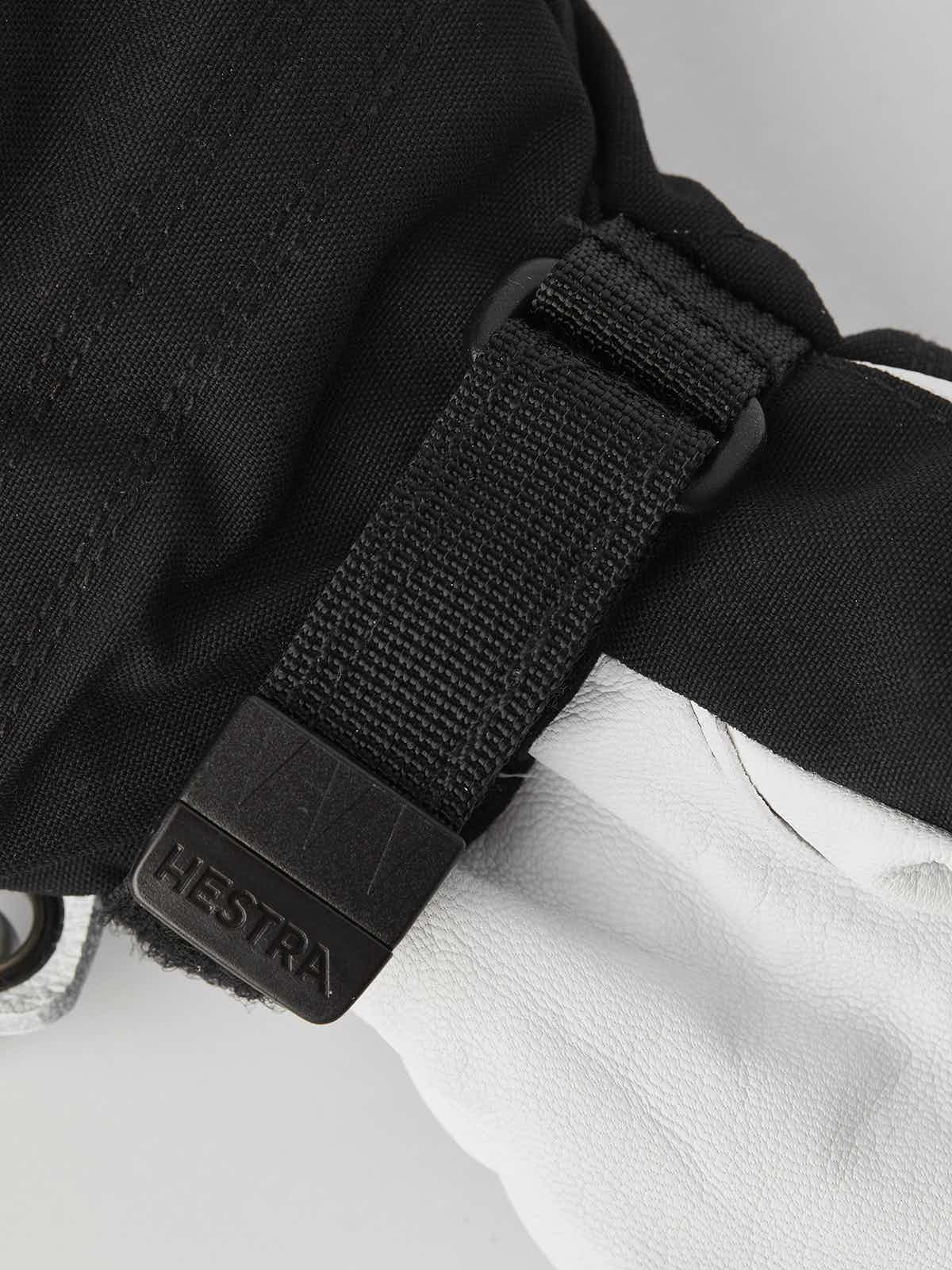 Hestra Army Leather Heli Ski Jr Svart 5-finger Handskar - 5