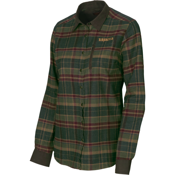 Härkila Pajala Lady Skjorta Rosin Green Check