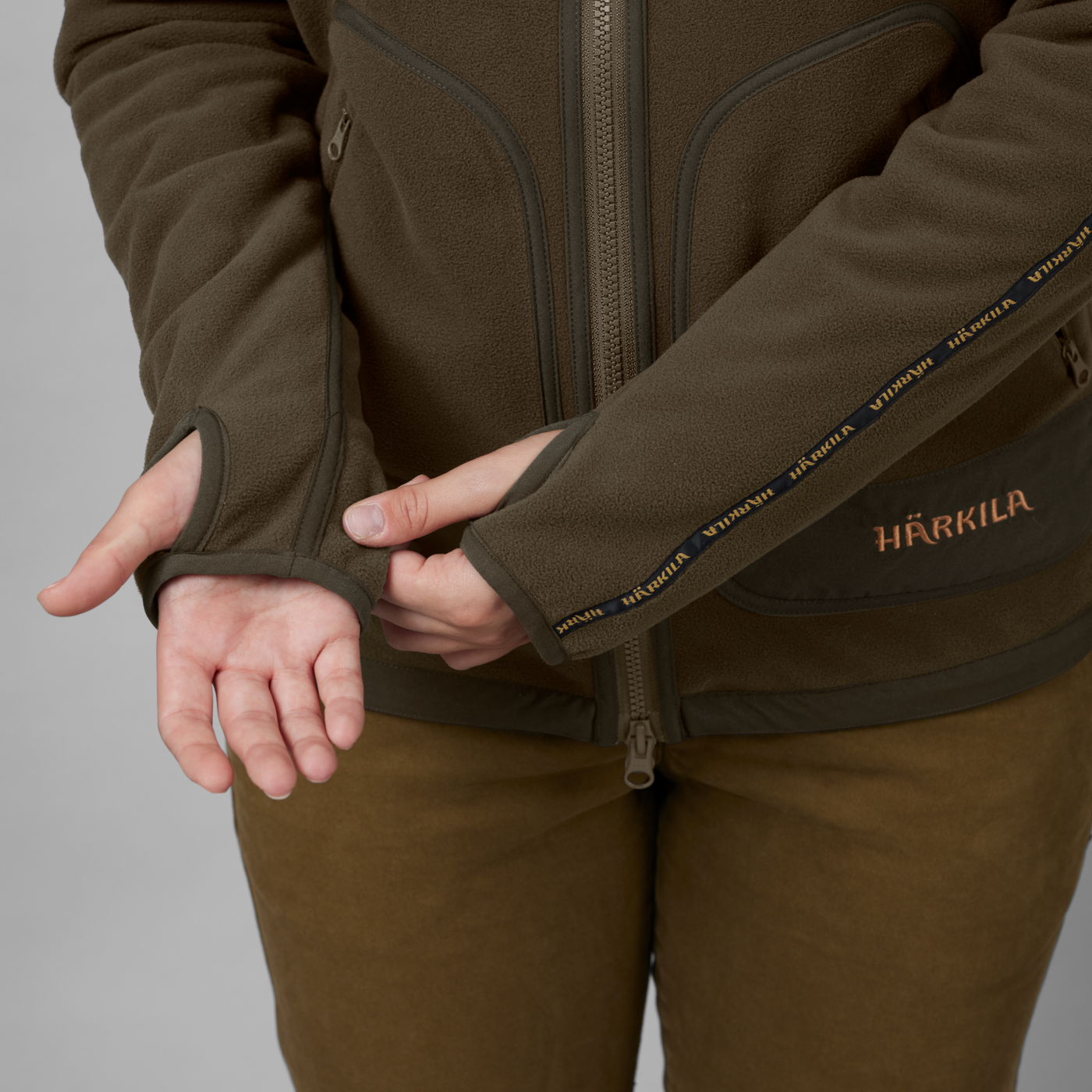 Härkila Kamko Fleece Women Brown/red - 10