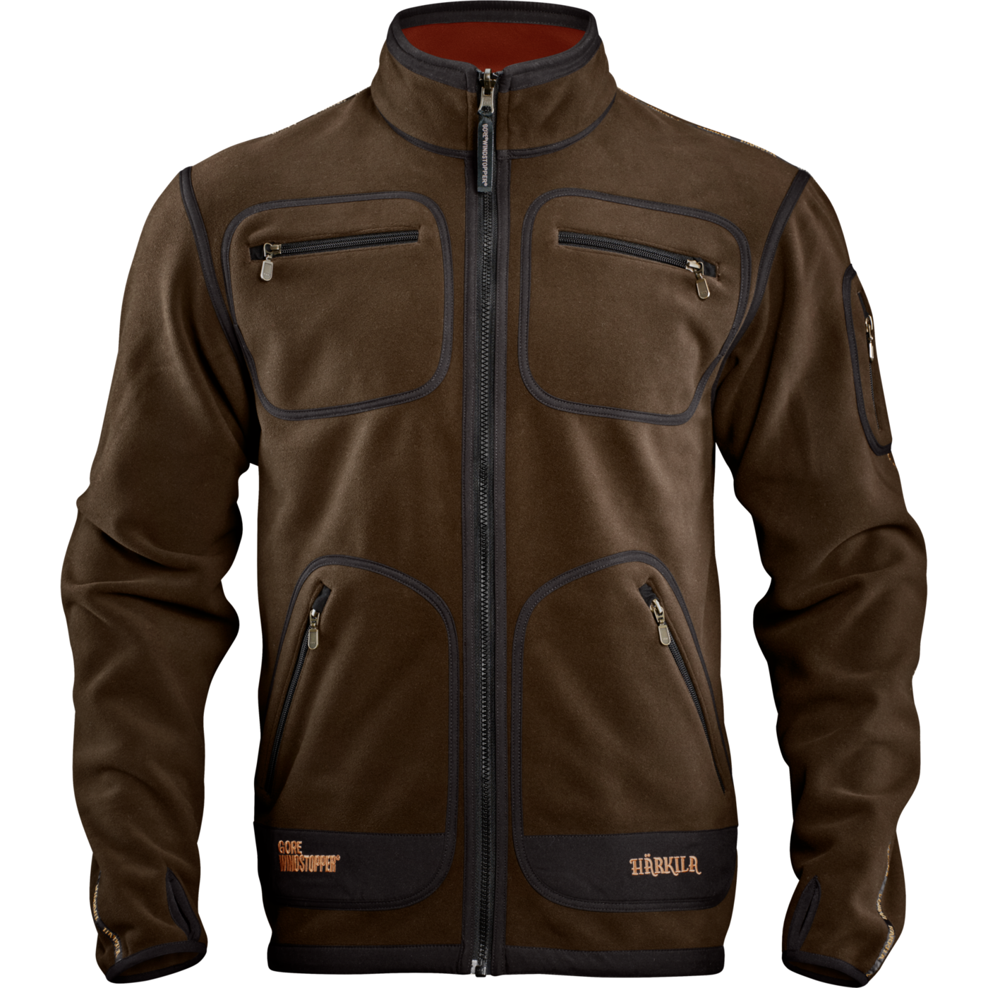 Härkila Kamko Fleece Brown/red - 7